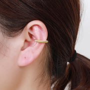 Gold Round Twisted Ear Cuff, Silver Ear Cuff, Ear Cuff Non Piercing, Conch Ear Cuff, Dainty Fake Piercing, ear cuff no piercing