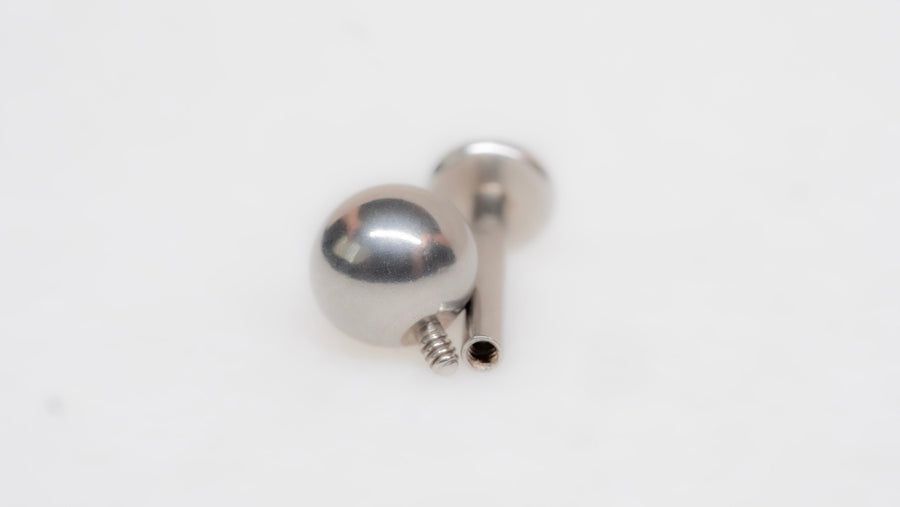 Silver Ball Stud Earrings, Surgical Steel Tiny Dot Stud Earrings, Small Ball Studs, Screw Back Earrings, Flat Back Studs, Tragus Earrings