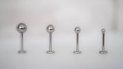 Silver Ball Stud Earrings, Surgical Steel Tiny Dot Stud Earrings, Small Ball Studs, Screw Back Earrings, Flat Back Studs, Tragus Earrings