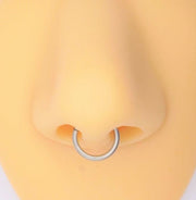 Implant Grade Titanium Hinged Septum Ring, Septum Clicker, Cartilage Earring, Daith Hoop, 16G Cartilage Hoop Cartilage Tragus Nose Piercing