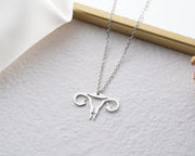 Sterling Silver Middle Finger Uterus Necklace, Feminist Necklace, Middle Finger Sign, Women Rights, Abortion Rights Necklace, Gift for her