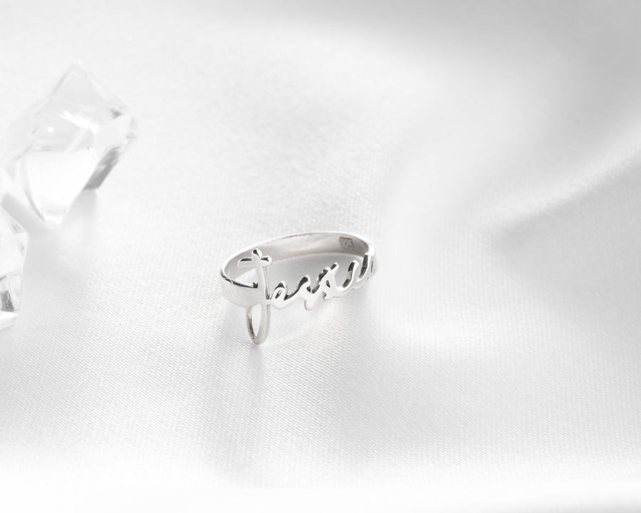 Personalized Handwrite Name Ring Handmade Custom Name Ring Dainty Gold Name Ring - Personalized Silver Name Ring - Personalized Gift For Mom