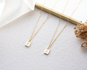 Initial Padlock Necklace, The Lock Initial Pendant Necklace, Gifts for Her, Letter Necklace, Lock Necklace,  Gifts for Her, Handmade Jewelry