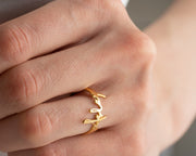 Personalized Handwrite Name Ring Handmade Custom Name Ring Dainty Gold Name Ring - Personalized Silver Name Ring - Personalized Gift For Mom