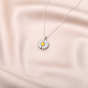 925 Sterling Silver Openable Daisy Necklace, Hidden Name Necklace, Secret Name Necklace, Custom Flower Necklace, Gift For her, Gift For Mom