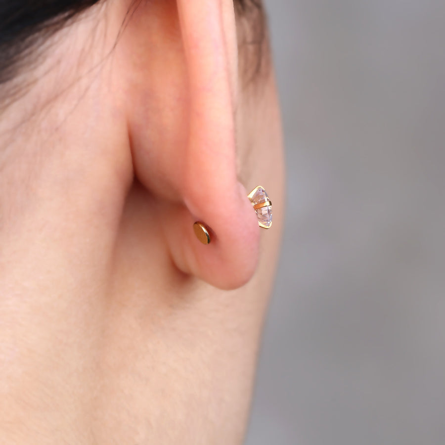 20G/18G/16G Snake Push Pin Labret • Threadless Flat Back Earring • Tragus Stud • Flat Back Stud • Helix Stud • Cartilage Stud • Nose Stud