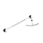 ASTM F136 Implant Grade Titanium Internally Threaded Basic Industrial Barbell, 14g, Internally Threaded piercing jewelry